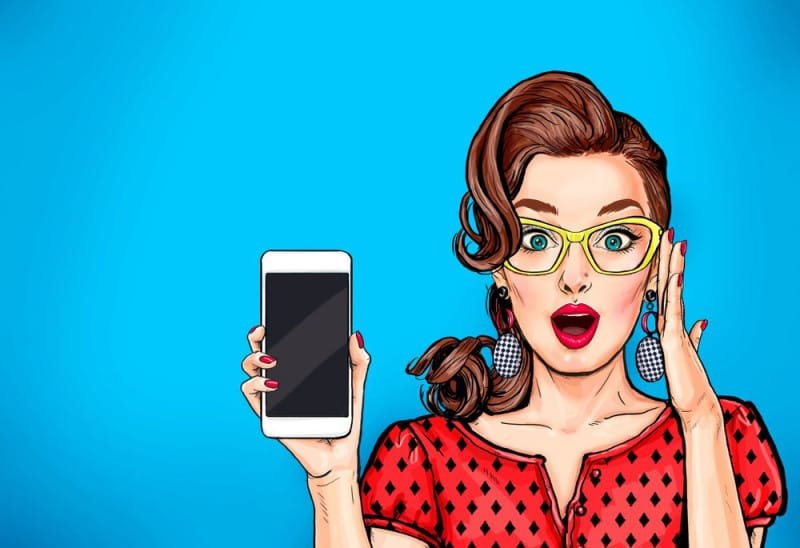 Tarot Telefónico 806: Videncia por Teléfono Directa y Sin Esperas 1 Chica sorprendida al teléfono recibiendo una consulta de videncia certera y fiable.